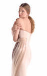 MNM Couture G2109 Silk Chiffon Strapless Draped Long Gown