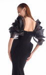 MNM Couture G2110 Silk Chiffon Strapless Draped Long Gown