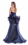 MNM Couture G2146 Satin Tulle Ruffles Strapless Ball Gown