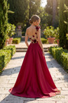 Terani Couture 262E7097 Stretch Mikado Lace Overskirt Gown