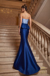 Terani Couture 262E7115 Mikado Architectural Fan Neck Gown