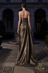 Terani Couture 262E7130 Mirror Organza Deep V-Neck Gown