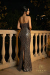 Terani Couture 262E7135 Jacquard Bombardo One-Shoulder Gown