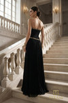 Terani Couture 262E7352 Crepe Chiffon Asymmetrical Neck Gown