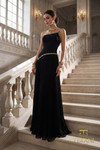 Terani Couture 262E7352 Crepe Chiffon Asymmetrical Neck Gown