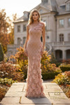 Terani Couture 262GL7152 Organza Tulle One-Shoulder Gown