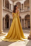 Terani Couture 262M7252 Mikado Embroidered Off-Shoulder Gown