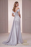 Terani Couture 262M7258 Mikado Off-Shoulder Sleeve Long Gown