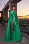 Terani Couture 262M7275 Stretch Mikado One-Shoulder Gown