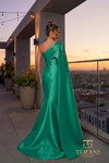Terani Couture 262M7275 Stretch Mikado One-Shoulder Gown