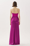 Tarik Ediz 66544 Crepe Satin Strapless Sleeveless Long Gown