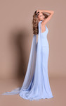 Tarik Ediz 66703 Crepe Sleeveless Two-piece Evening Dress