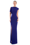 Alexander by Daymor 3307F26 Asymmetrical Drape Sleeve Gown