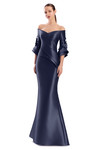 Alexander by Daymor 3309F26 3D Flower Off-shoulder Long Gown
