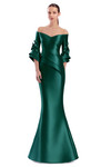 Alexander by Daymor 3309F26 3D Flower Off-shoulder Long Gown
