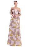 Alexander by Daymor 3316F26 Rosette Drape Strapless Gown