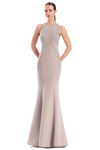 Alexander by Daymor 3317F26 Stones Embellished Halter Gown
