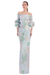 Alexander by Daymor 3323F26 Off-shoulder Draped Cuffs Gown