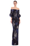 Alexander by Daymor 3323F26 Off-shoulder Draped Cuffs Gown