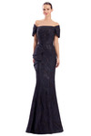 Alexander by Daymor 3326F26 Off-shoulder Draped Bustier Gown