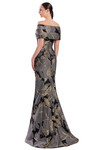 Alexander by Daymor 3326F26 Off-shoulder Draped Bustier Gown