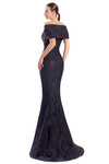 Alexander by Daymor 3326F26 Off-shoulder Draped Bustier Gown