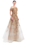 Alexander by Daymor 3330F26 Bustier Lace Strapless Gown