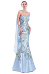 Alexander by Daymor 3332F26 Lace Atelier Bustier Scarf Gown