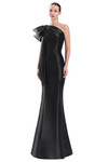 Alexander by Daymor 3340F26 One Shoulder Draped Bow Gown