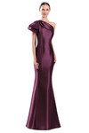 Alexander by Daymor 3340F26 One Shoulder Draped Bow Gown