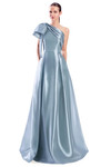 Alexander by Daymor 3342F26 One Shoulder Draped Bow Ballgown