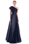 Alexander by Daymor 3342F26 One Shoulder Draped Bow Ballgown