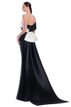 Alexander by Daymor 3344F26 Asymmetrical Fold-over Neck Gown