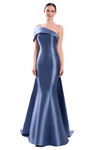 Alexander by Daymor 3344F26 Asymmetrical Fold-over Neck Gown