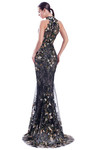 Alexander by Daymor 3347F26 Beaded Lace Halter Neck Gown
