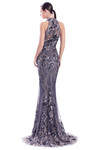 Alexander by Daymor 3347F26 Beaded Lace Halter Neck Gown
