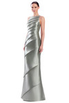 Alexander by Daymor 3348F26 Diagonal Tiers Halter Neck Gown