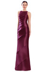 Alexander by Daymor 3348F26 Diagonal Tiers Halter Neck Gown