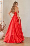 Amelia Couture 2085 Scoop Neck Strapless Pockets Ball Gown