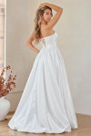 Amelia Couture 2085 Scoop Neck Strapless Pockets Ball Gown