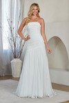 Amelia Couture 6132 Fold-Over Neckline Strapless Long Dress