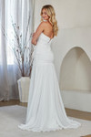 Amelia Couture 6132 Fold-Over Neckline Strapless Long Dress