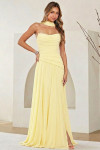 Amelia Couture 6133 Chiffon Scarf Strapless Prom Dress
