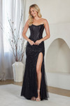 Amelia Couture 8072 Scoop Neck Strapless Two-Piece Dress