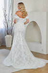 Amelia Couture 2153 Lace Scoop Neck Off-shoulder Long Dress