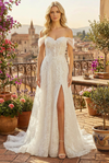 Amelia Couture 2139 Floral Lace Sweetheart Neckline Gown