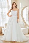 Amelia Couture 2141 Embroidered Lace Glitter Strapless Gown