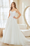 Amelia Couture 2141 Embroidered Lace Glitter Strapless Gown