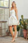 Amelia Couture 2081S Scoop Neck Strapless Balloon Mini Dress