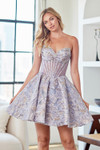Amelia Couture 8075S Sweetheart Neck Strapless Mini Dress